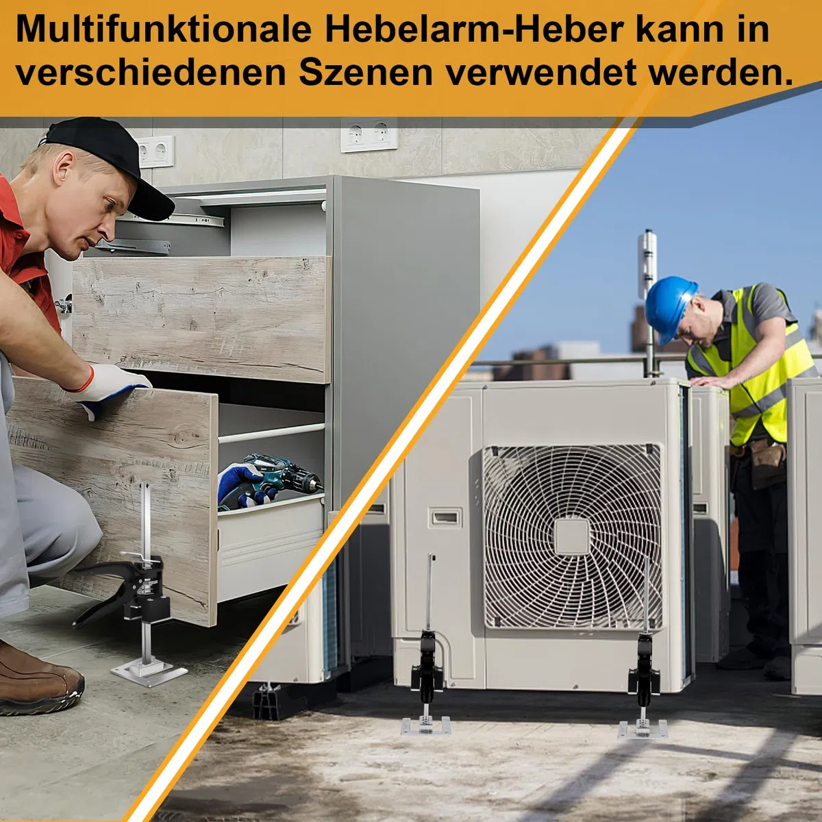 Arm Handwerkzeug, Arbeitssparender Heber 2 Stück, 30cm Höhenregler Bis Zu 240 KG, Handhebewerkzeug, Tür- und Holzplatten-Hebebühne