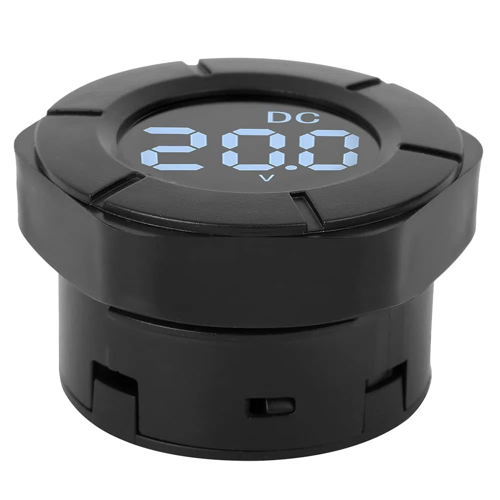 Digital Voltmeter DC 0-300V Autospannungsmesser - Rundes LCD -Display, Vielseitig für die Automobil und Heimnutzung, Genaue Spannungstester