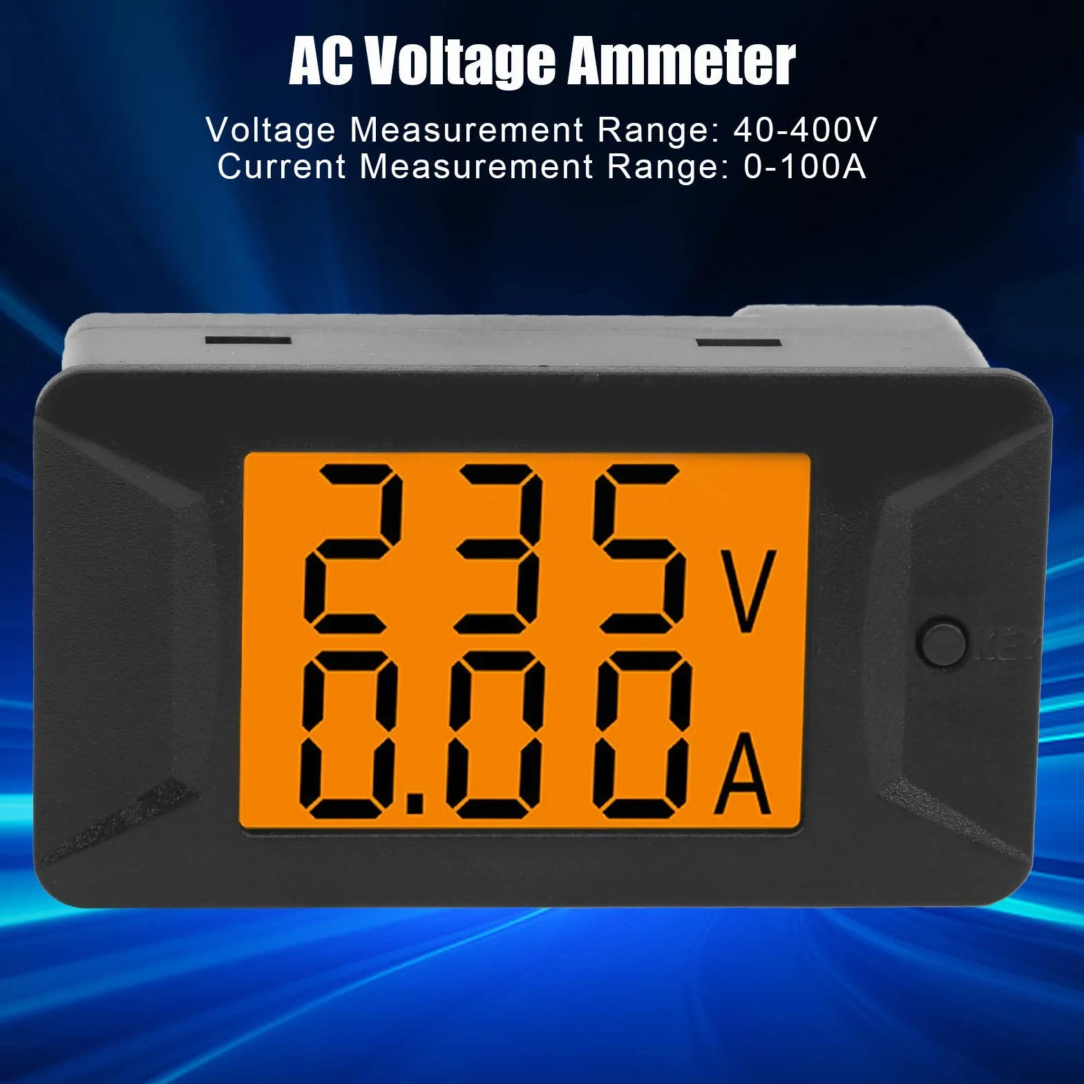 Duales digitales Spannungs- und Amperemeter PZEM-026 AC 40–400V 100 A Amperemeter Voltmeter Berührungslose Einbaumontage 110–220V
