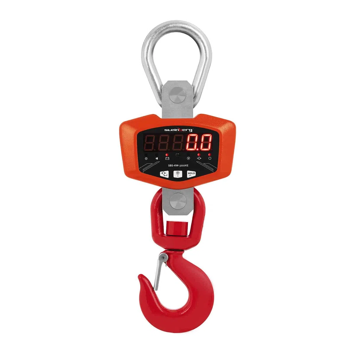 Steinberg Systems SBS-KW-3000KE Kranwaage 3.000 kg / 0,5 kg LED 360 Grad Hängewaage Wildwaage Zugwaage Lastenwaage