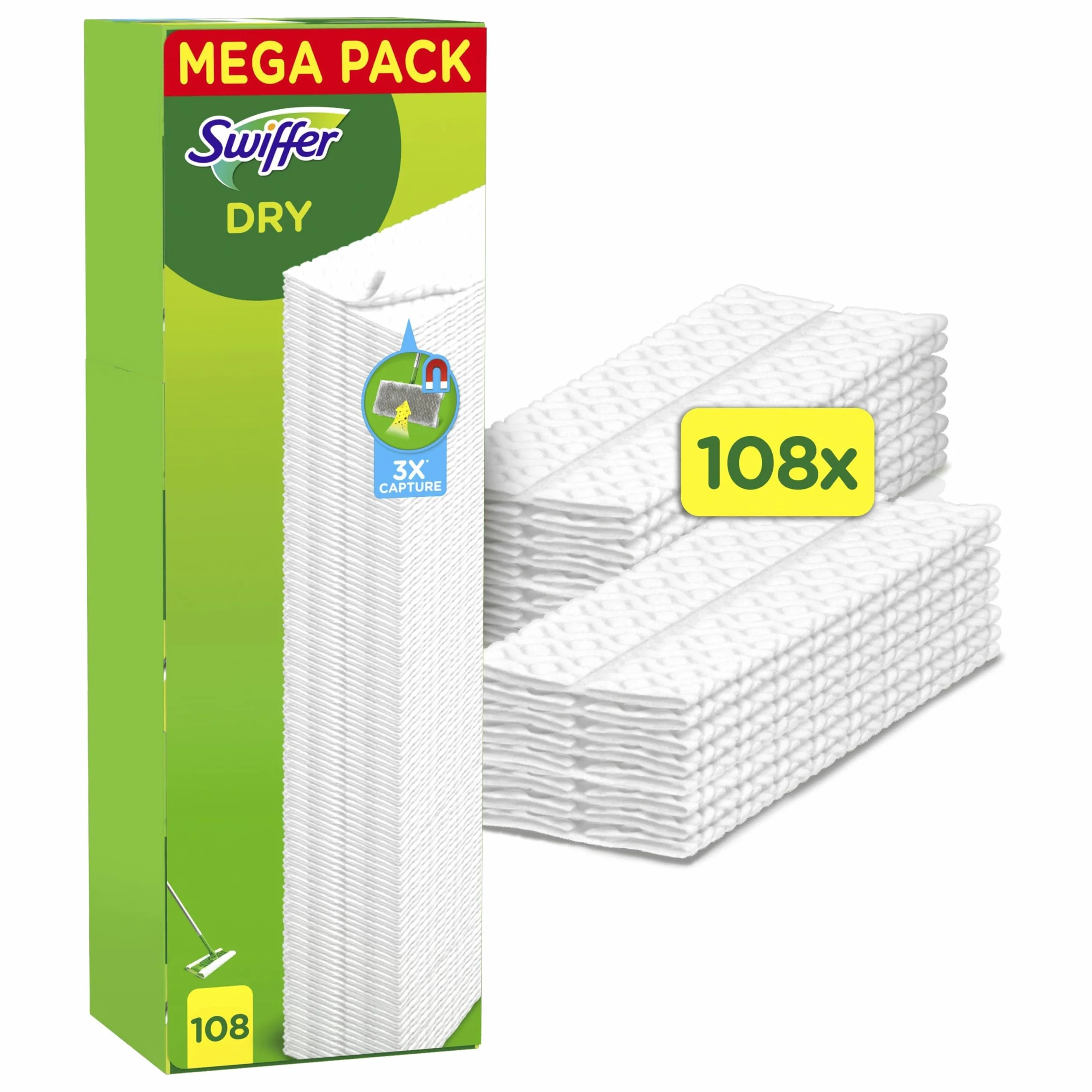 Swiffer Dry Floor Cloths Refill Pack XXL 3 Pack/108 Stück