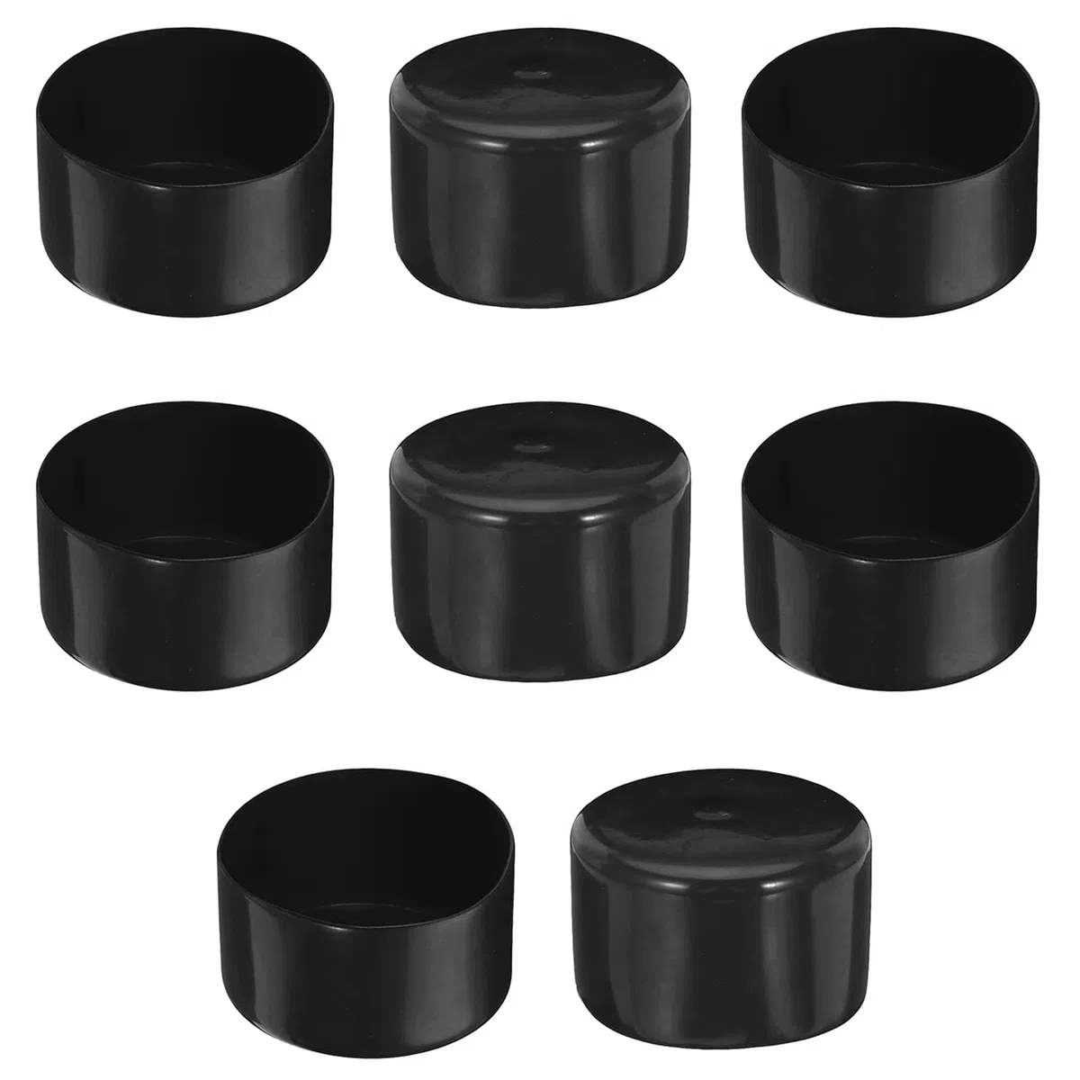 Gummi-Endkappe, 75 mm Innendurchmesser, runde Rohrbolzenkappe, Schutzabdeckung, Gummi-Endkappe, flexibler Fleckschutz, PVC-Kappe für Rohre, Zaun, Rohrpfosten, Möbel, Geländer (BK)