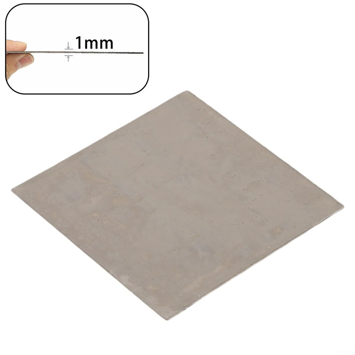 1 Stück 100 x 100 mm reines Nickel-Platte für galvanische Anoden-Komponenten, geeignet für alkalibeständige Geräte und andere korrosionsbeständige Anwendungen (1 mm)