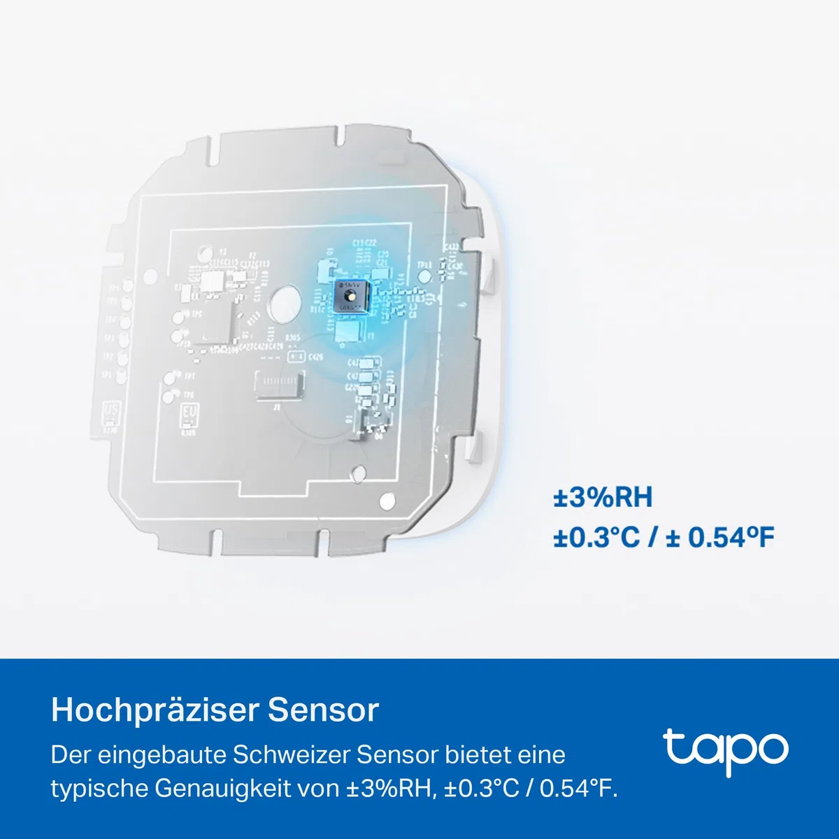 TP-Link Tapo T315 Smart Home Temperatur und Luftfeuchtigkeitsmesser,digitales Thermo-Hygrometer Innen, Raumthermometer mit 2.7'' E-Ink Display, Hochpräzisionssensor, Hub erforderlich