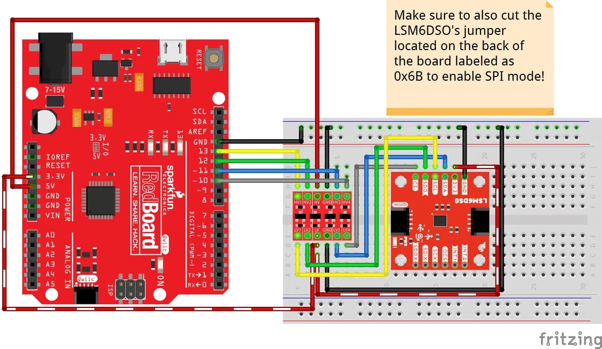 SparkFun 6 Grad der Freiheit Breakout – LSM6DSO (Qwiic).
