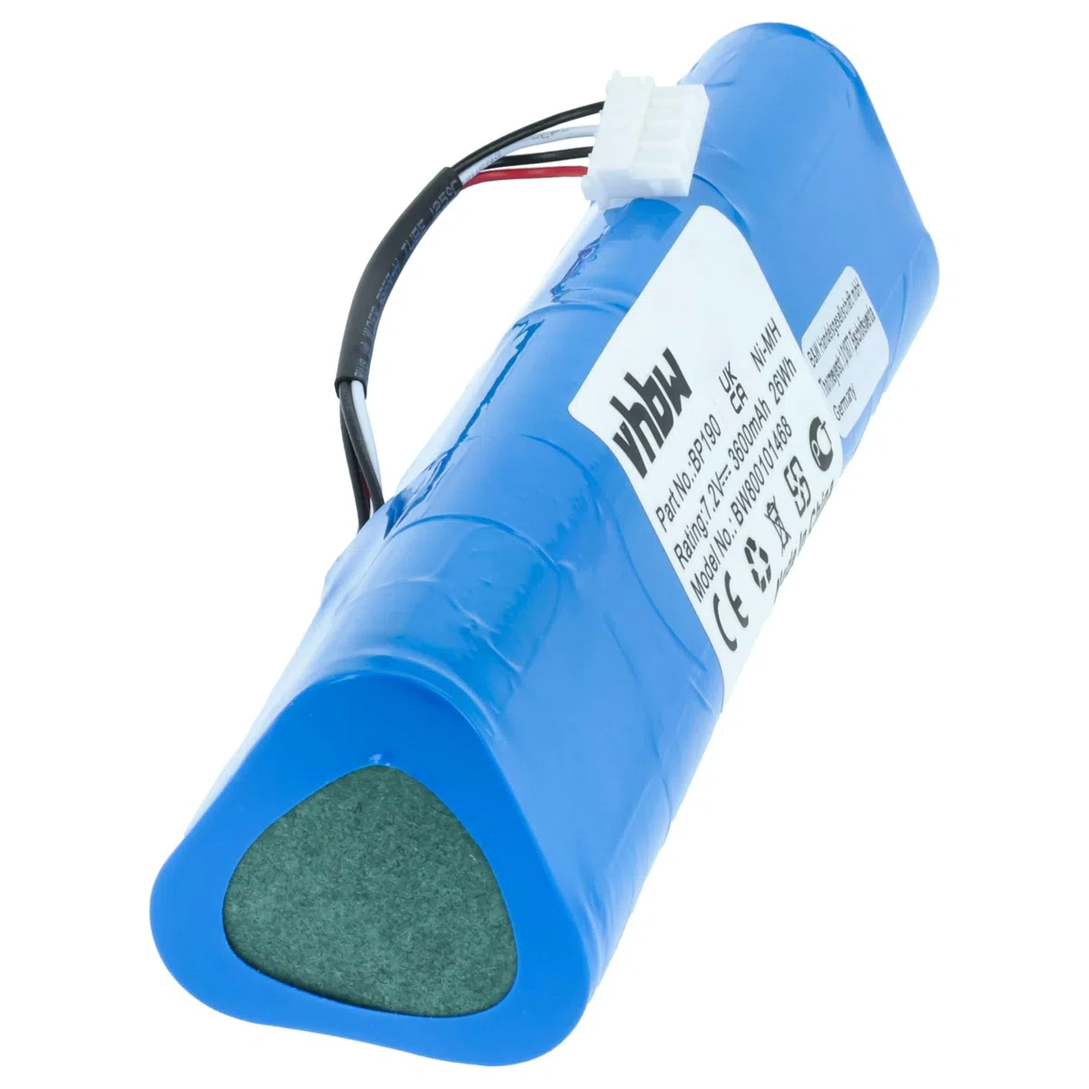 vhbw Akku kompatibel mit Fluke Scopemeter 199C, 215, 215C, 215C-S, 225, 225C Oszilloskop, Messgerät (3600mAh, 7,2V, NiMH)