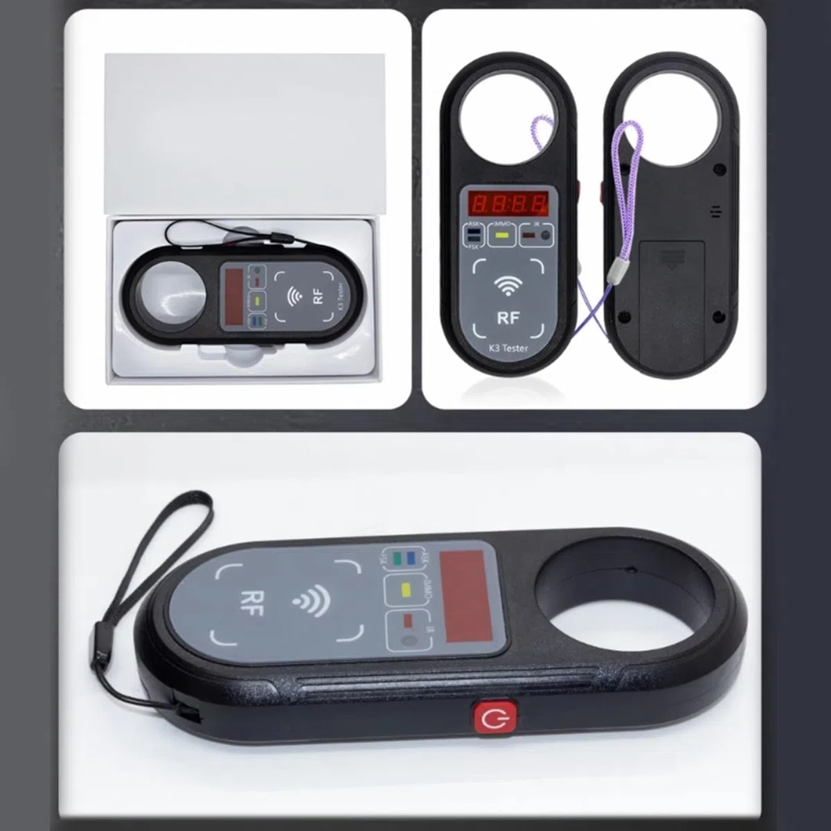 Frequenztester K3 Mit Display 100–999 MHz Für Autoschlüssel, ASK/FSK Erkennung Infrarot- Und Türgriffsignalprüfung Tragbares Diagnosegerät(K3)