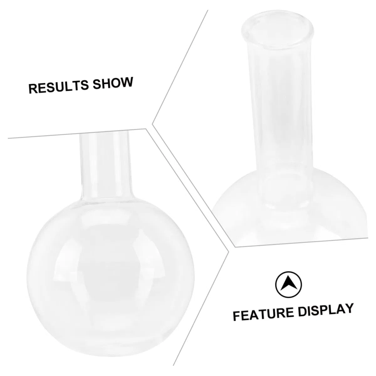 3 Stück Rundkolben aus Glas 250ml Flachboden Siedekolben mit Einheitlicher Wandstärke Transparent für Chemie und Bildung im Laborbedarf