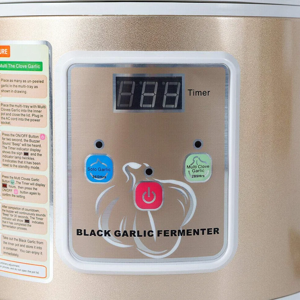 5 l Automatisch schwarz Knoblauch Fermenter Smart Fresh Garlic Cooker Vollautomatisch Intelligente Steuerung Knoblauch Maker mehrere Nägel Nelken Knoblauch DIY Cooker Behälter Gärung
