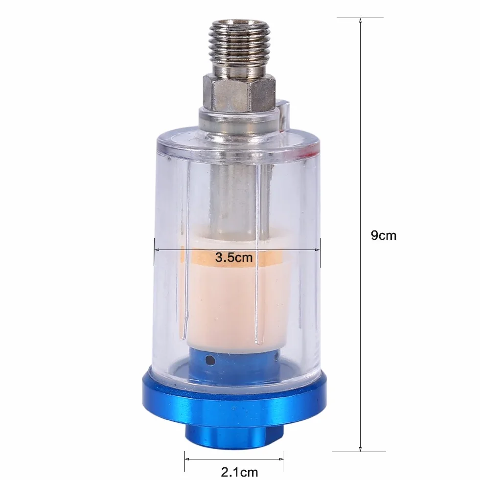 Druckreglerfilter mit Wasserabscheider und Manometer, 1/4 Zoll Anschluss, 150mm Luftdruckregler für Fahrzeuge