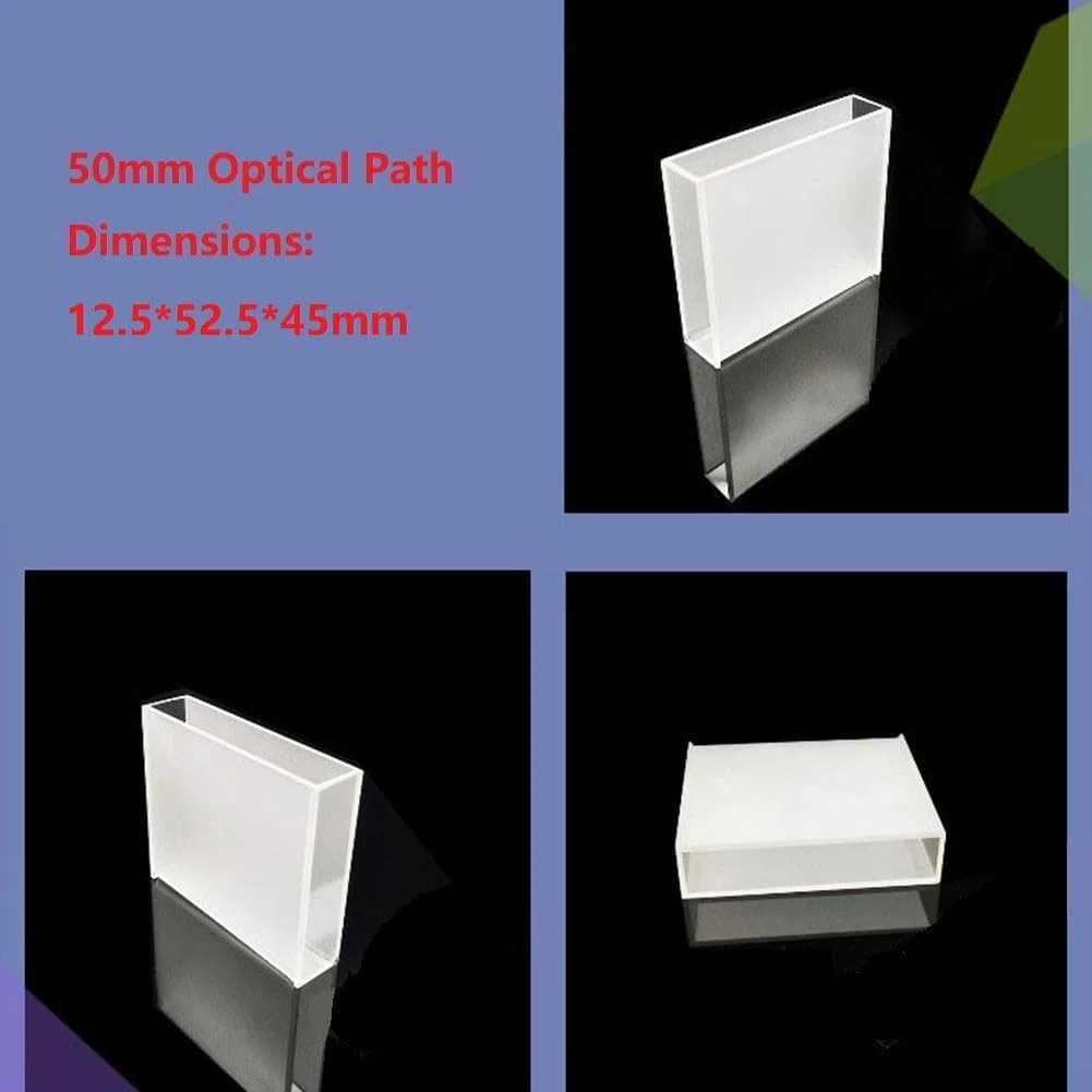 Quarzküvette, Spektrophotometer-Küvetten, 50 mm optischer Weg für 751722 Spektrophotometer, Quarz-Material widersteht neutralen Lösungen