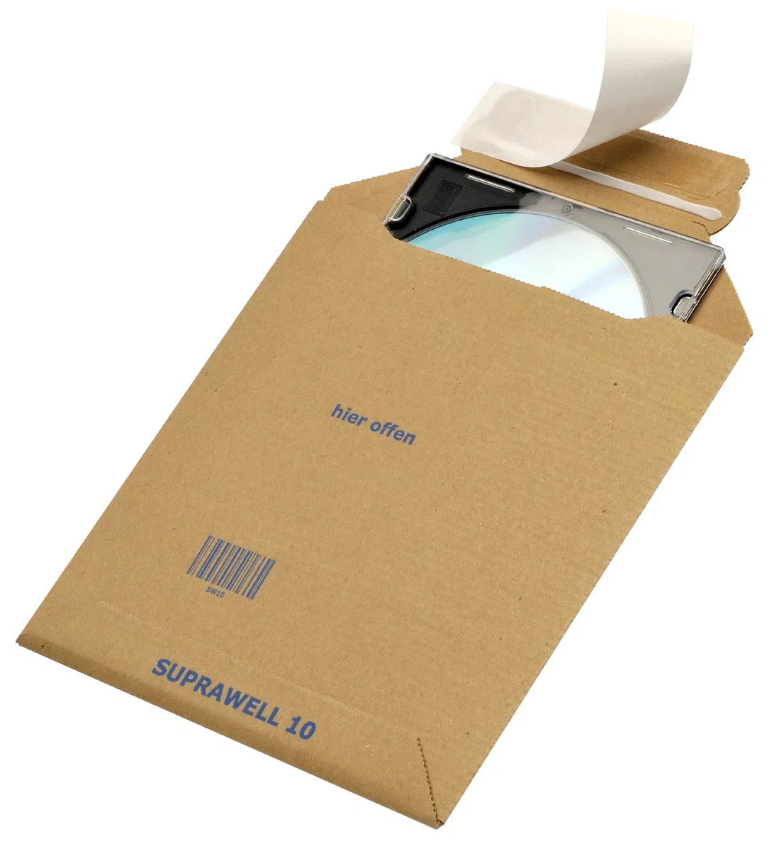 25 St Suprawell SW15 Versandtaschen 175x250 mm bis 25 mm Füllhöhe aus feiner Wellpappe