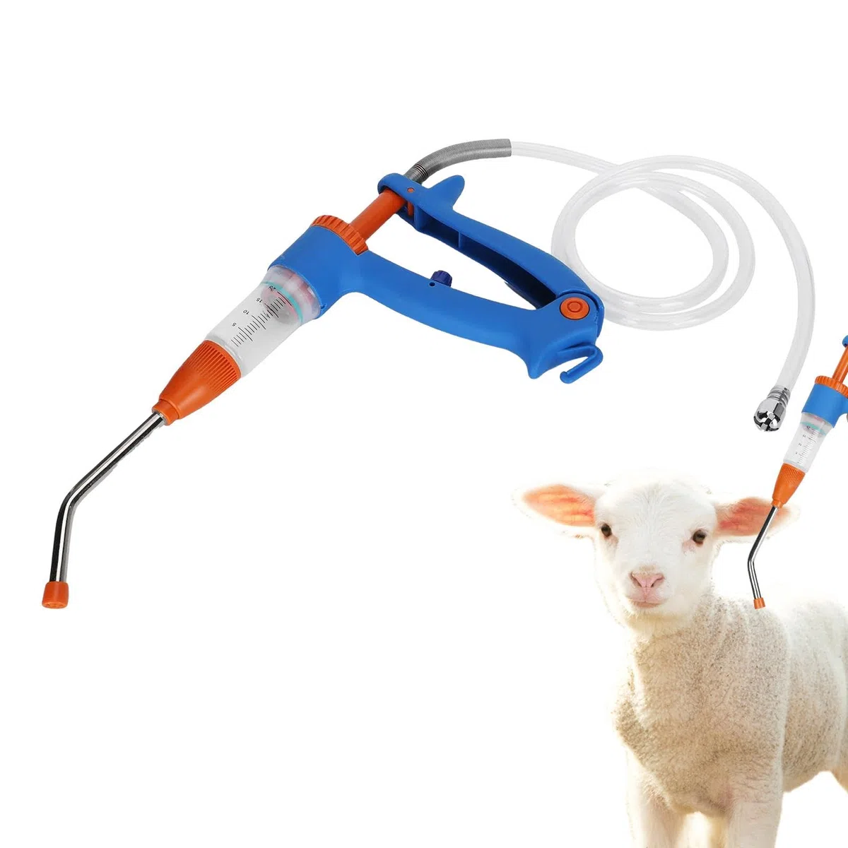 Viehspritze automatisch,Automatische Spritze für Vieh, Rinderspritzenwerkzeug 20 ml, Kontinuierliche Spritze für Nutztiere, Veterinärspritze für Rinder, Ziegen, Schweine, Spritzeninjektor für Nutztier