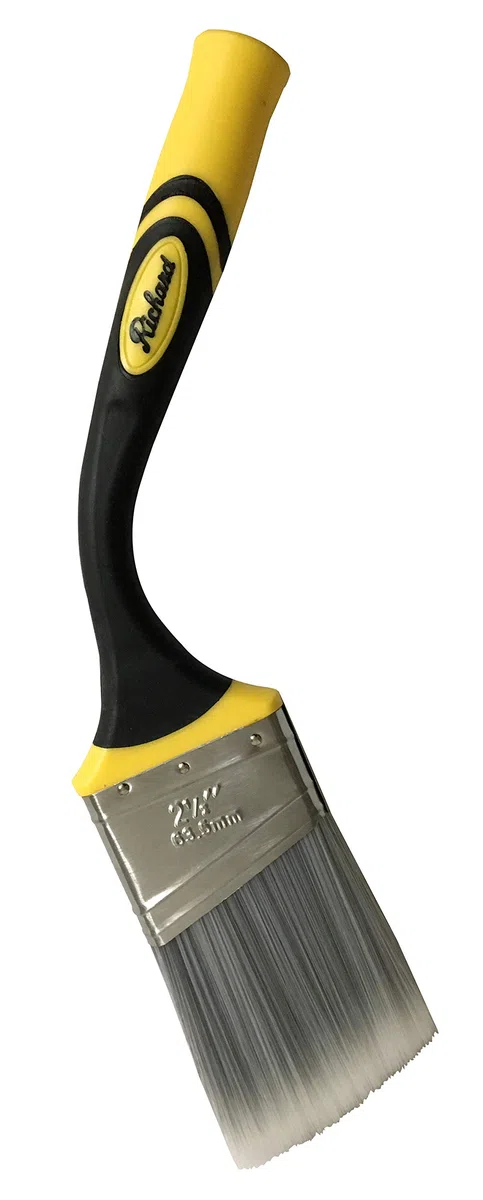 Richard 80833 eckig Pinsel mit flexiblen Softgrip Griff, 21/5,1 cm