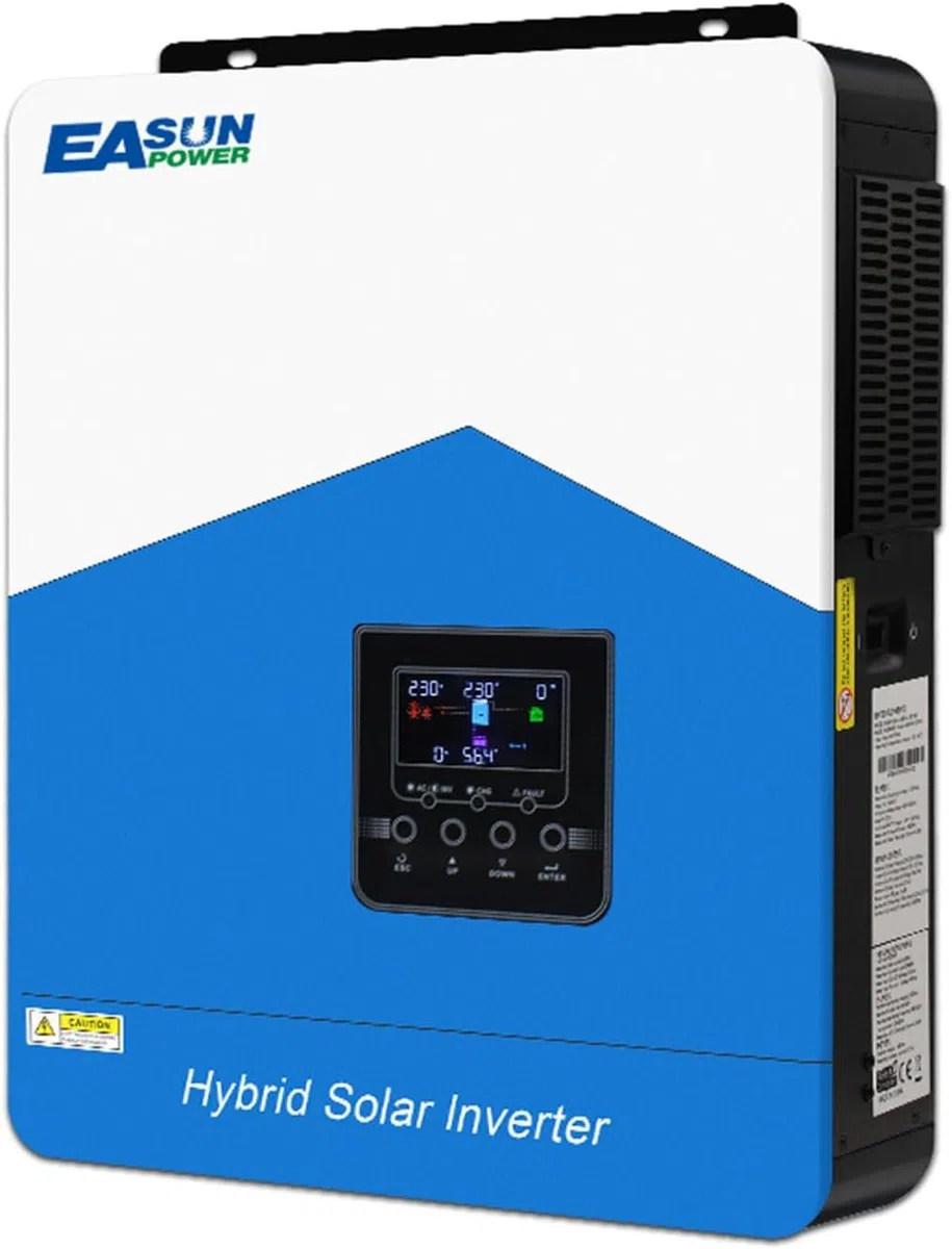 4200W Hybrid Wechselrichter, All-in-One Solar Wechselrichter mit PV 60-500VDC Off Grid reinem Sinus, 24V DC auf 230V AC, mit WLAN-Modul, solar Inverter mit 120A MPPT, für Blei- und Lithium-Batterien