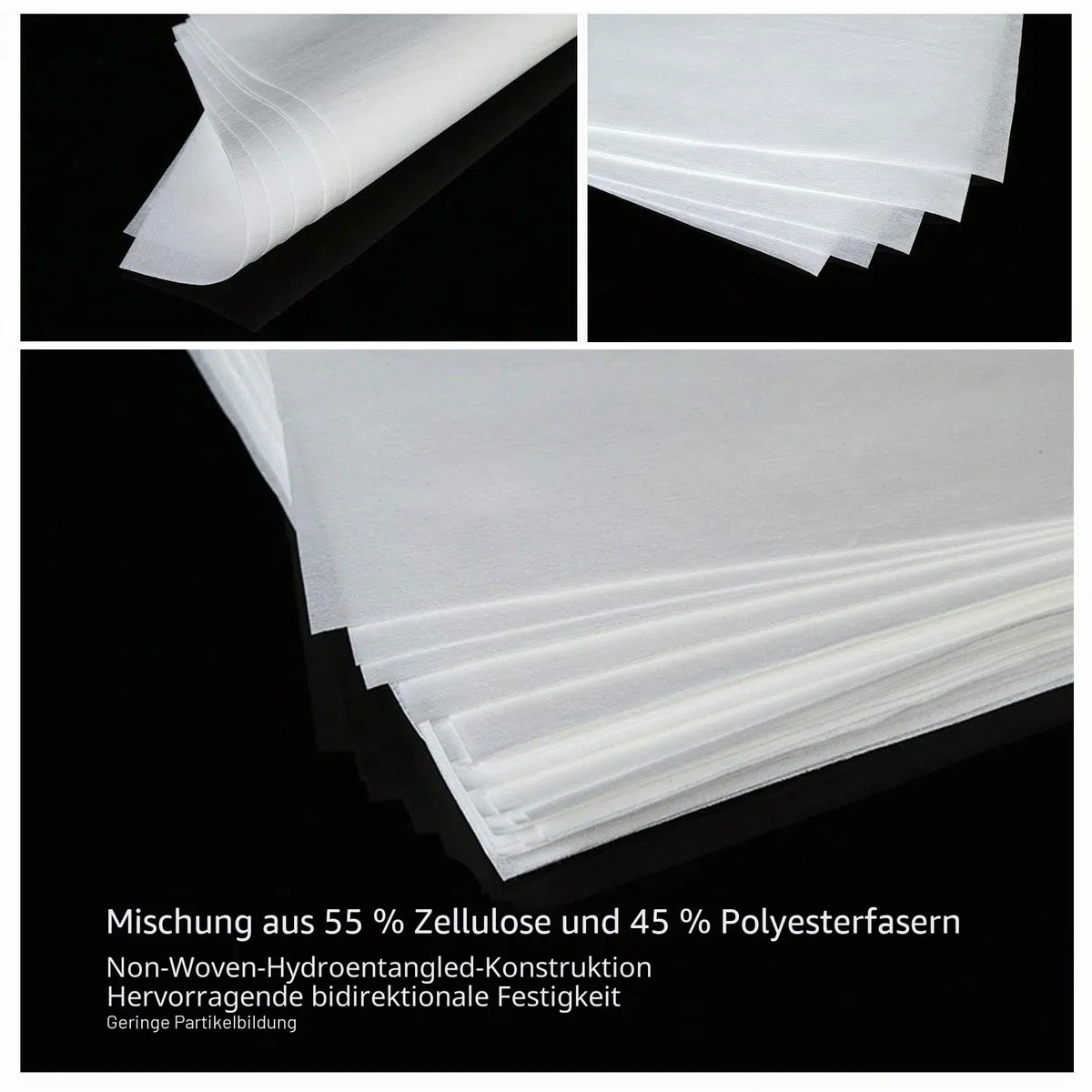 AAwipes Cleanroom Reinigungstücher, fusselfrei, 10,2 x 10,2 cm (Beutel mit 600 Stück) Zellulose/Polyester-Mischung (Klasse A, 68 g) für Labor, Elektronik, Pharmazeutik, Druck und Halbleiterindustrie
