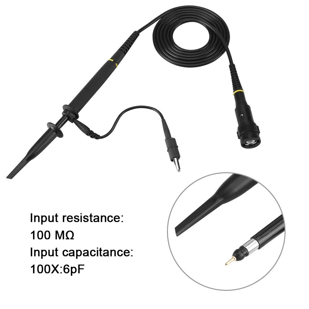 Oszilloskop-Clip-Sonde, Hohe Empfindlichkeit 100MHz Bandbreite 2KV Hochspannung mit Integral-Spritzguss und ergonomischem Design Mehrfarbige Markierungen für Messanwendungen