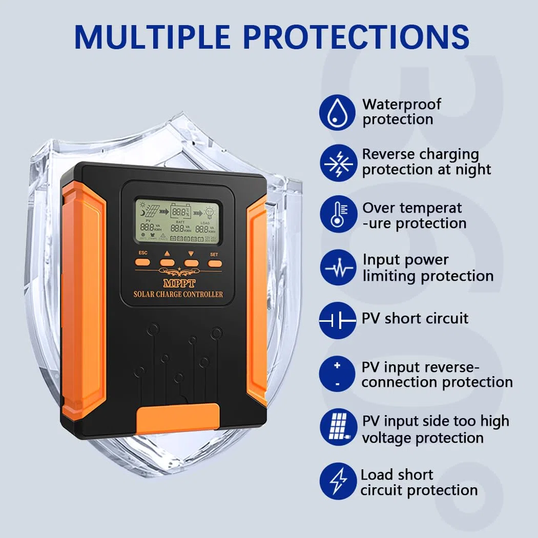 Y&H 120A MPPT Solarpanel Laderegler 12V 24V 36V 48V MAX 180V PV Eingang für GEL SLD FLD LI Benutzer Batterie Spannungsregler