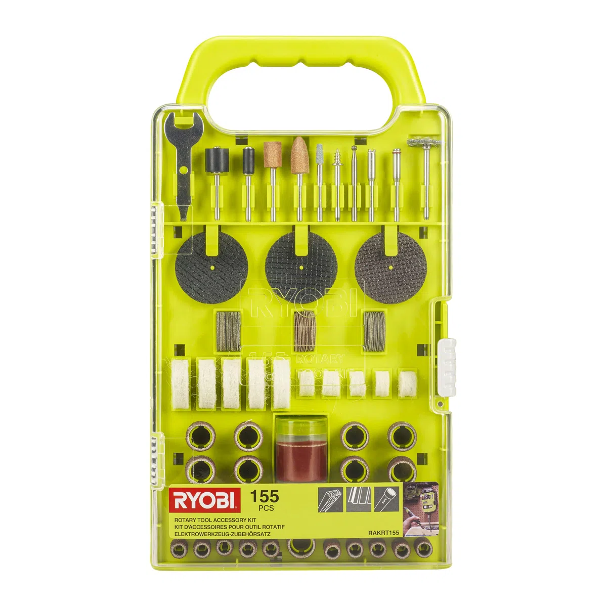 Ryobi RAKRT155 Drehwerkzeug-Zubehör-Set (155-teilig)