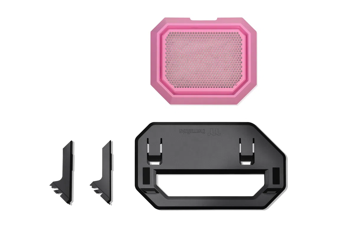 Thermaltake The Tower 300 Stand Bubble Pink | Gehäuse Stand Kit | Horizontale Platzierung | Display Ständer und Abdeckplatte | Anti Kratz Gummipads | Anti Rutsch Design