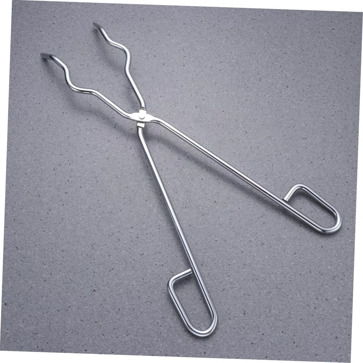 iplusmile Chromstahl-kratzzange Mit Rutschfestem Griff Hitzebeständig Für Tiegel Kolben Und Bechergläser Langlebiges Laborzubehör in Silber