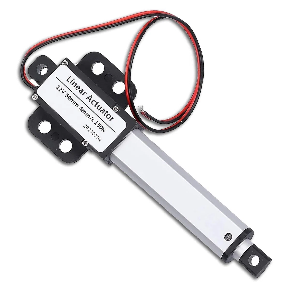 Linearaktuator Mini Electric Linear Motion, 50 mm Linearaktuator, 50mm-4mm/s-150N 12 V DC Mini Electric Linear Actuator Motor Interner Endschalter Lineartechnik-Aktuatoren für die Automobilindustrie