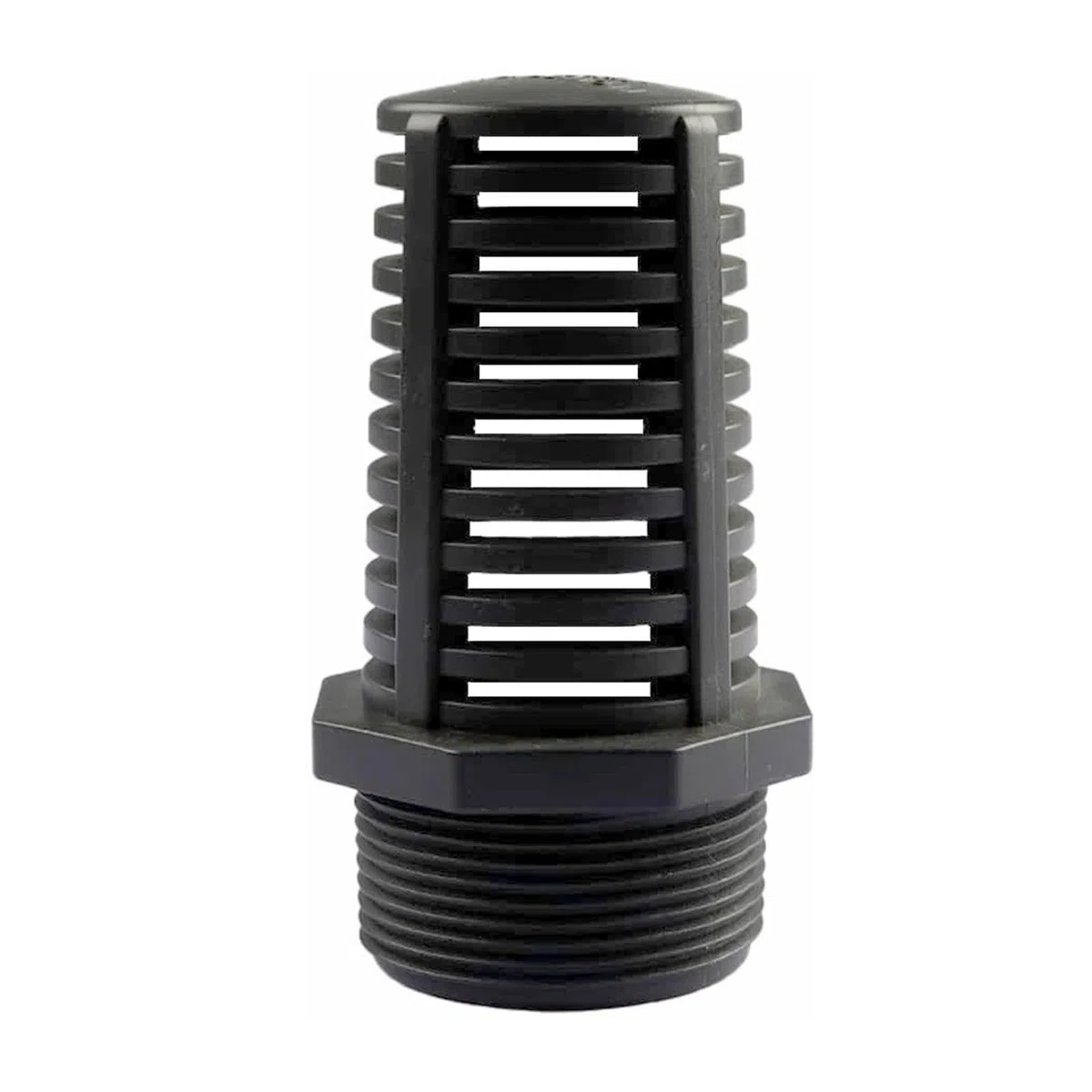 Saug-Überlaufsieb Ablaufgarnitur Anschlussstück Wasserpumpenfilter Gewindesieb Sieb für Aquarien, Teiche, Fischtanks(1,5")