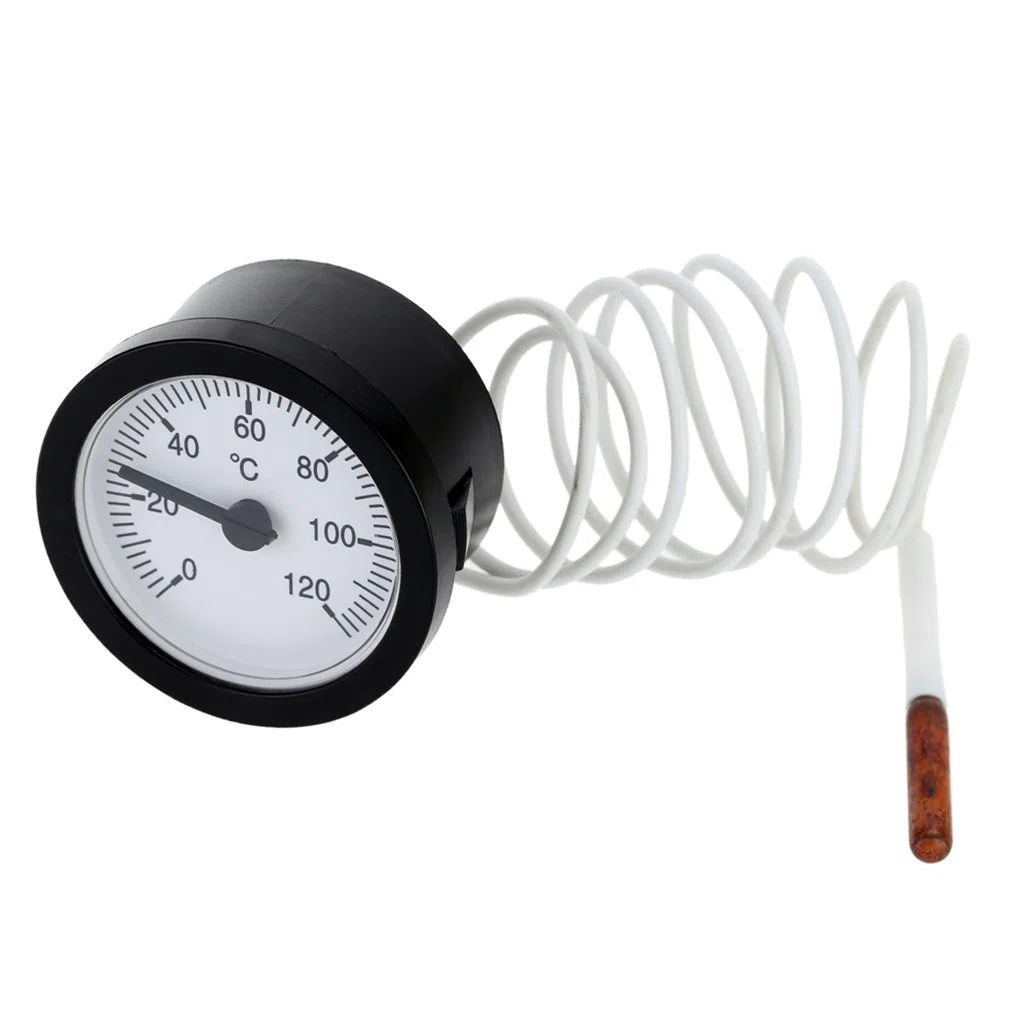 1x Thermometer Fernthermometer Mit Kapillarrohr 1,5 M 0 120 ° C
