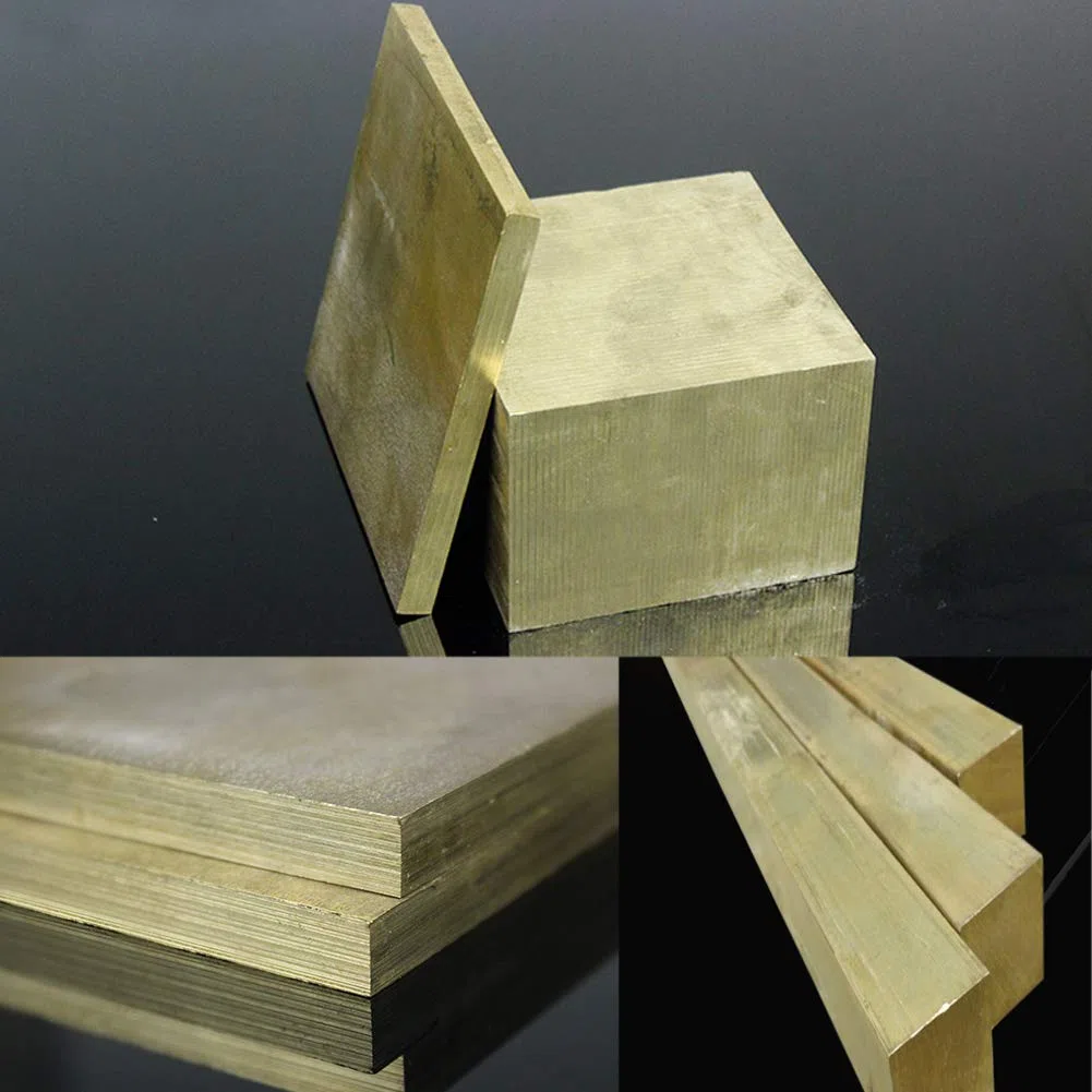 Messing Metallplatte H62 Messingblock Flache Kupfer Rechteckige Stangenbreite 15Mm Dicke 15Mm Länge,50mm