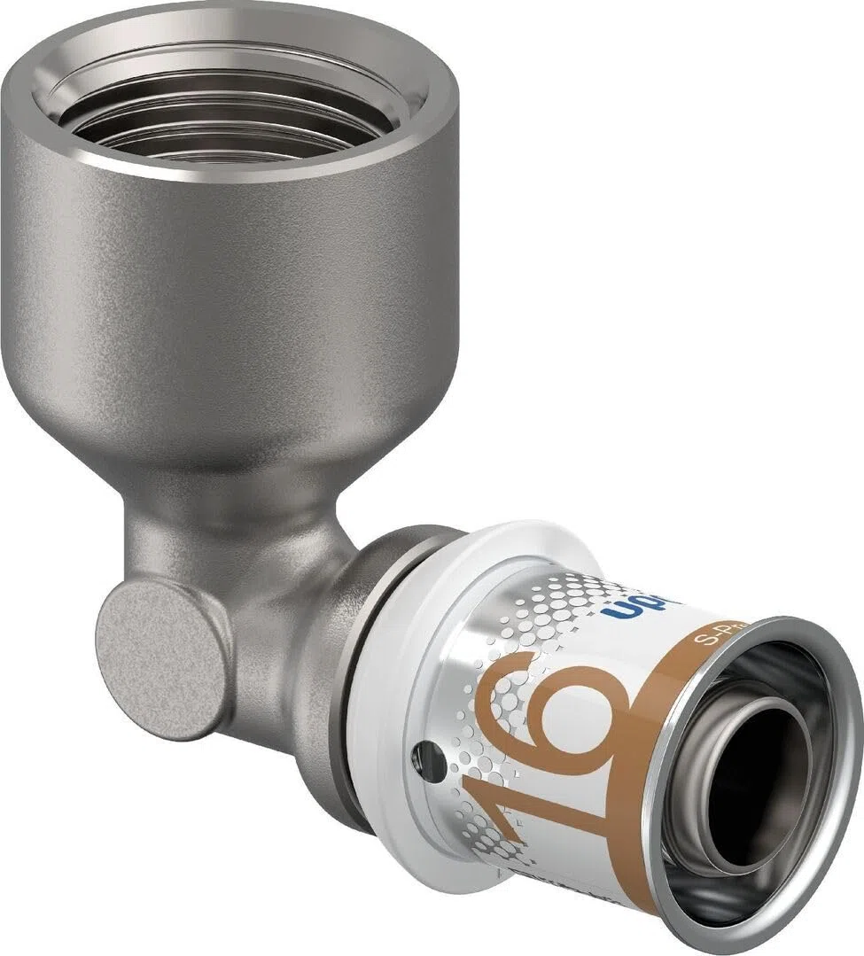 Uponor S-Press PLUS MLC Winkelmuffe 16 x 1/2" IG 90 Grad