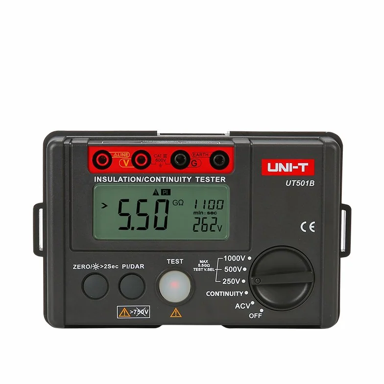 UNI-T UT501B Serie UT500 Isolationswiderstandstester, 250 V/500 V/1000 V, 1 mA