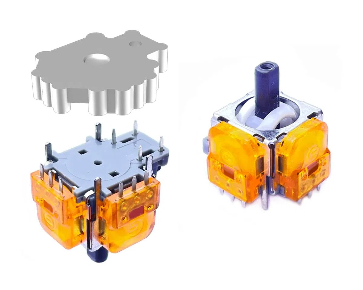 ElecGear 2X TMR Joystick und Entlötheizplatte Ersatz für Switch Pro Controller, TMR Hall Steuerstick und Lötlitzen Reparaturwerkzeuge – (TMR-NSPro)