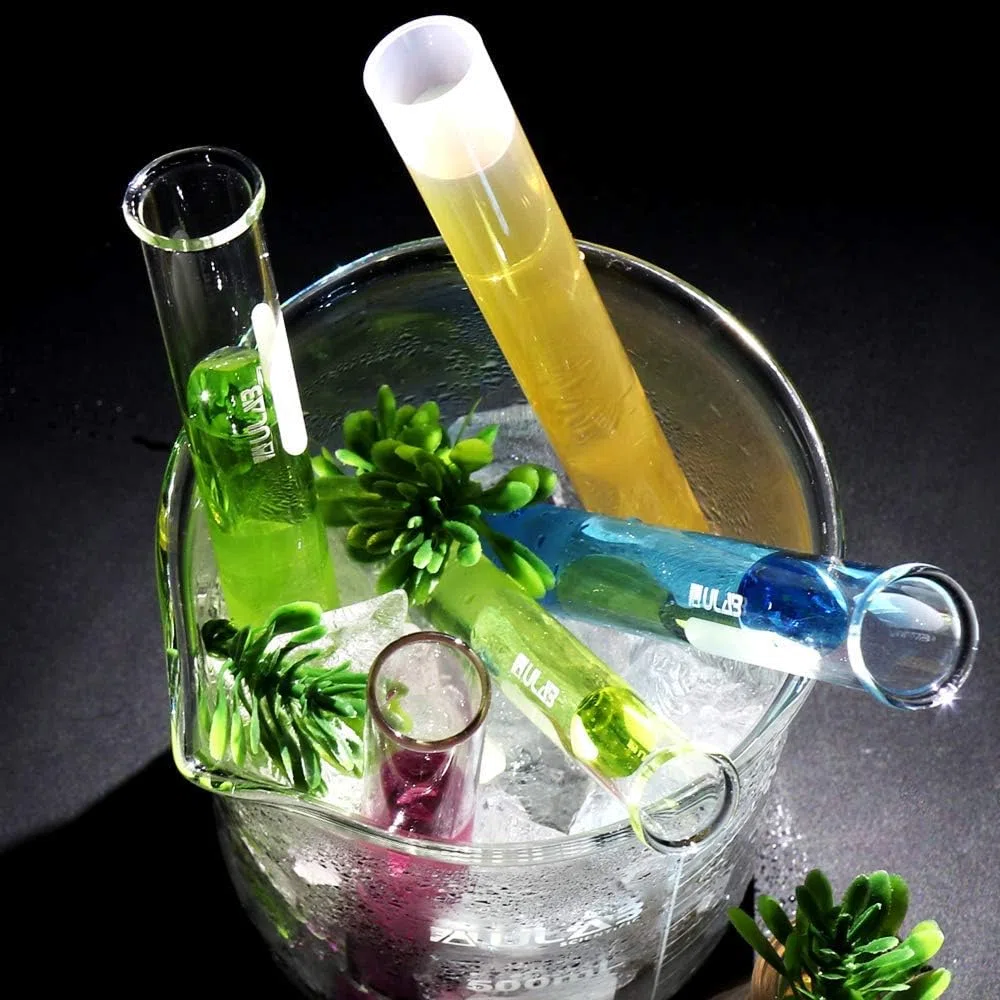 ULAB Scientific UBG1035 Becher aus Borosilikat, 400 ml, 3,3, niedrige Form mit aufgedruckter Graduierung, 3 Stück