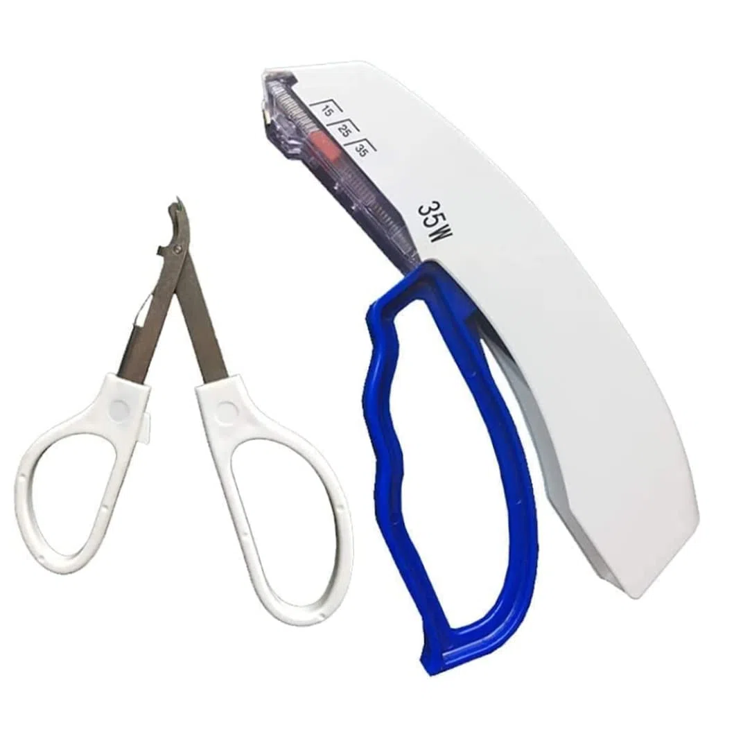 Skin Heftler 35W Einweghauthautstapler Hauthefter Entferner Wundhefter für ERSTE AIDE Feld -Notfallpraxis, Stapler, Stapler