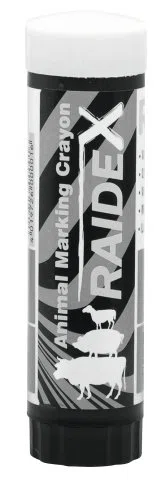 RAIDEX Raidl Maxi - Weißer Viehzeichenstift, 0.7mm, Beidhändig, 10er Pack