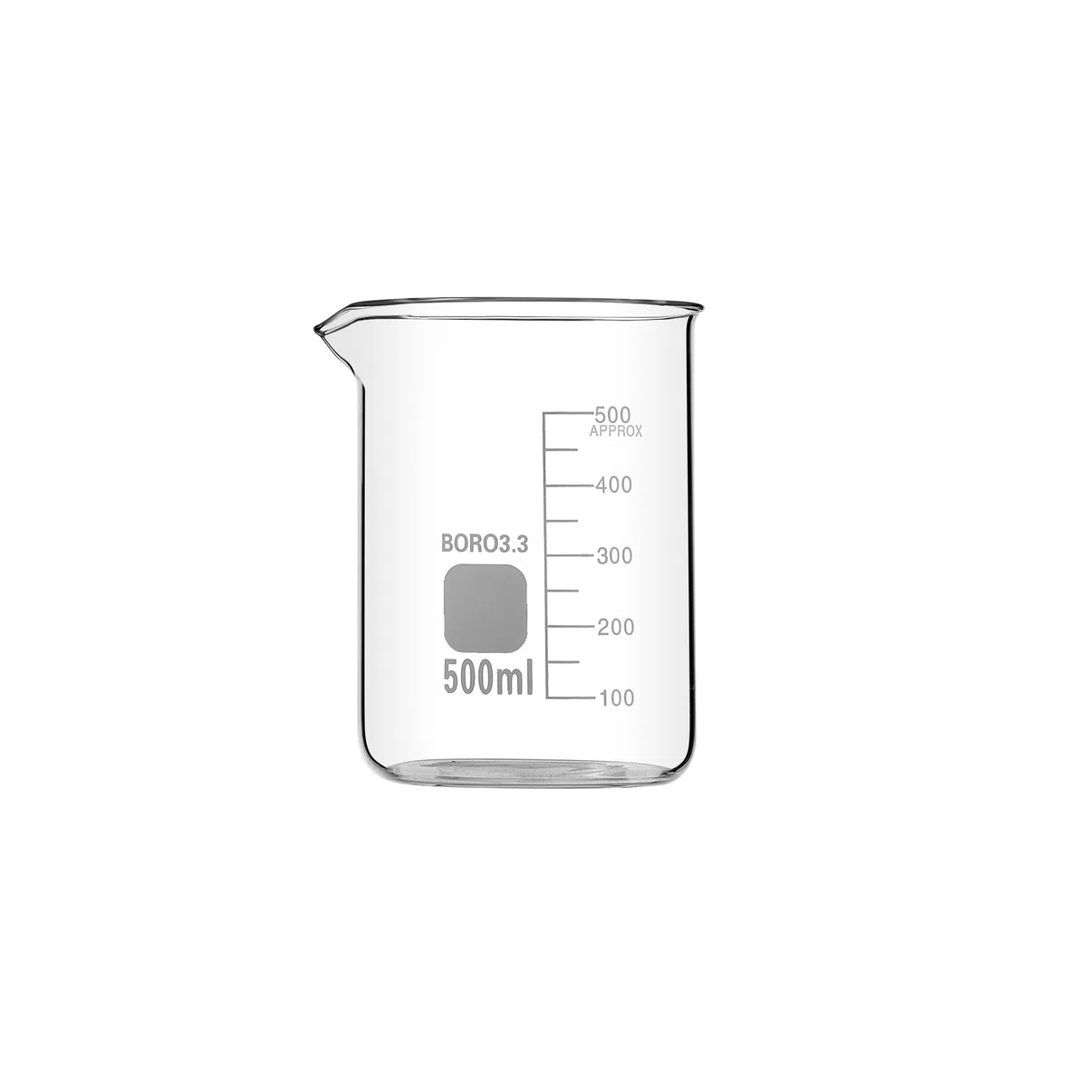 Messbecher aus Borosilicate 3.3 Glas (500ml, 2 in a pack)