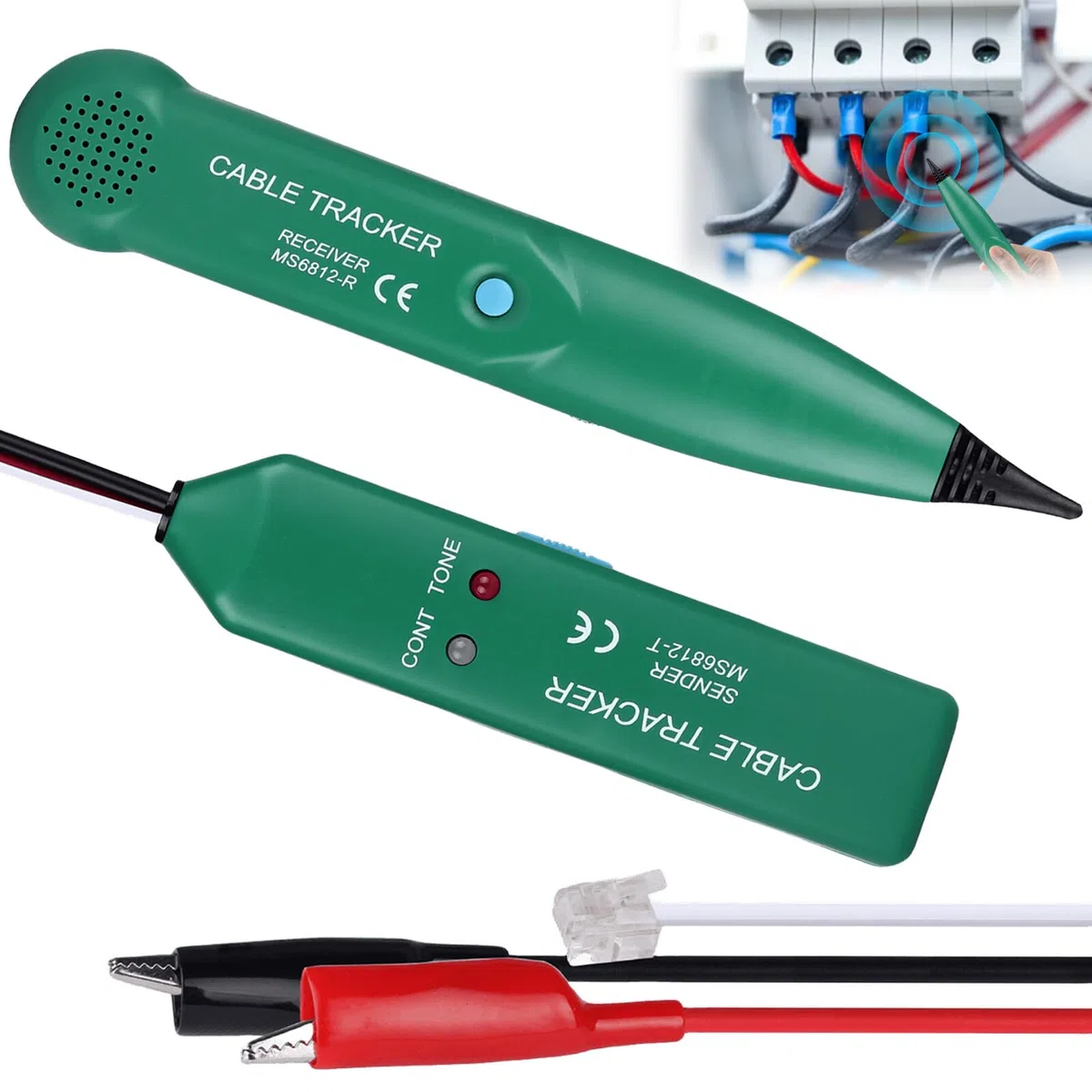 Cable Tracker Kabelbruch Suchgerät: Mähroboter Kabelbruch Finden Multifunctional kabelsuchgerät Leitungssucher Kabelsucher Leitungssuchgerät für Telefonleitungstest Netzwerkkabel-Tester Leitungsfinder