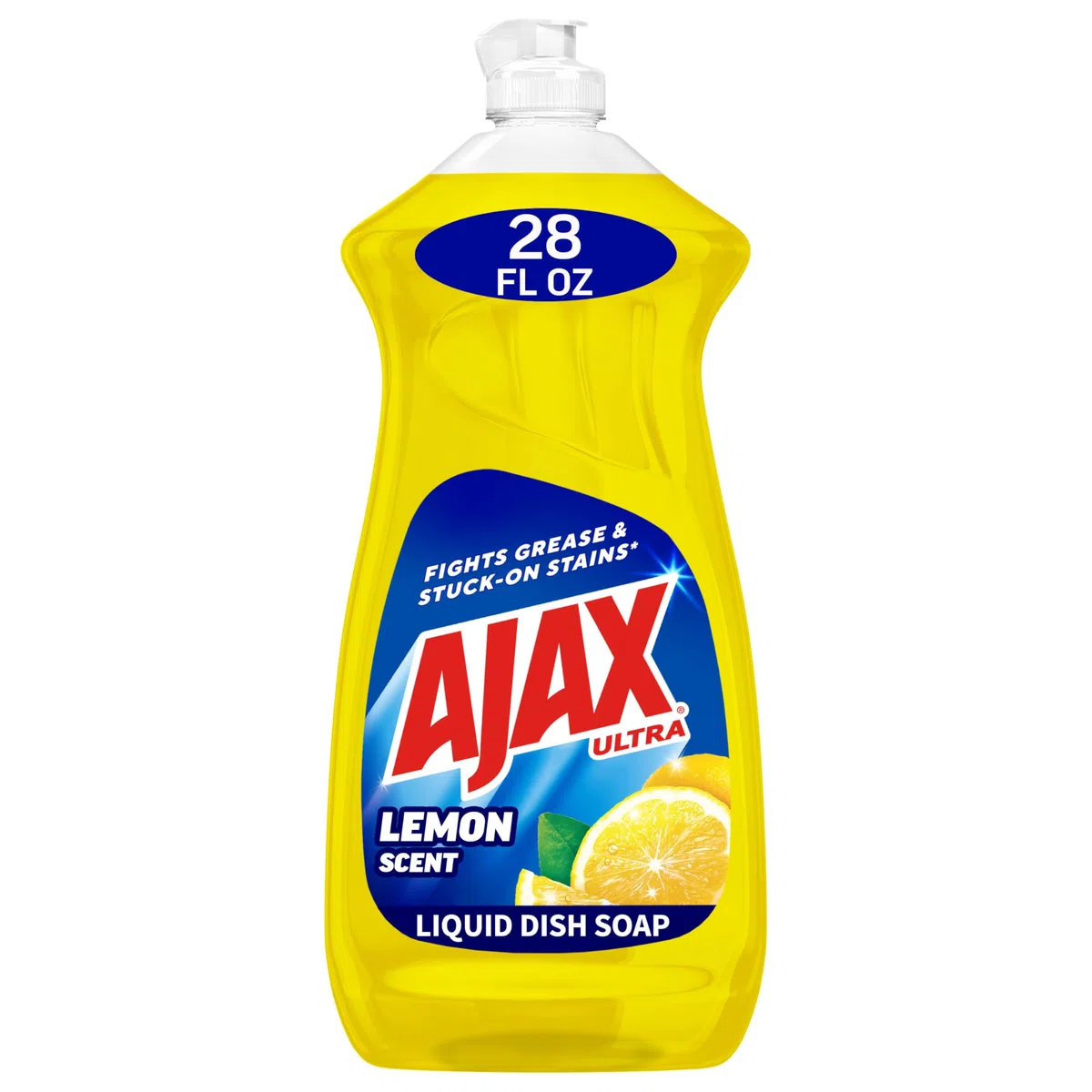 Ajax Geschirrspülseife, super Fettlöser, Zitronengelb – 28 ml