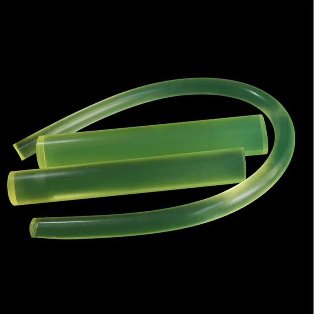 2000 mm Länge, PU-Nylonstäbe, durchscheinend, gelb, elastisches Polyurethan, runder Stab, Durchmesser 1–10 mm, stoßdämpfende Dichtungen, for die DIY-Verarbeitung (Size : Dia10mm)