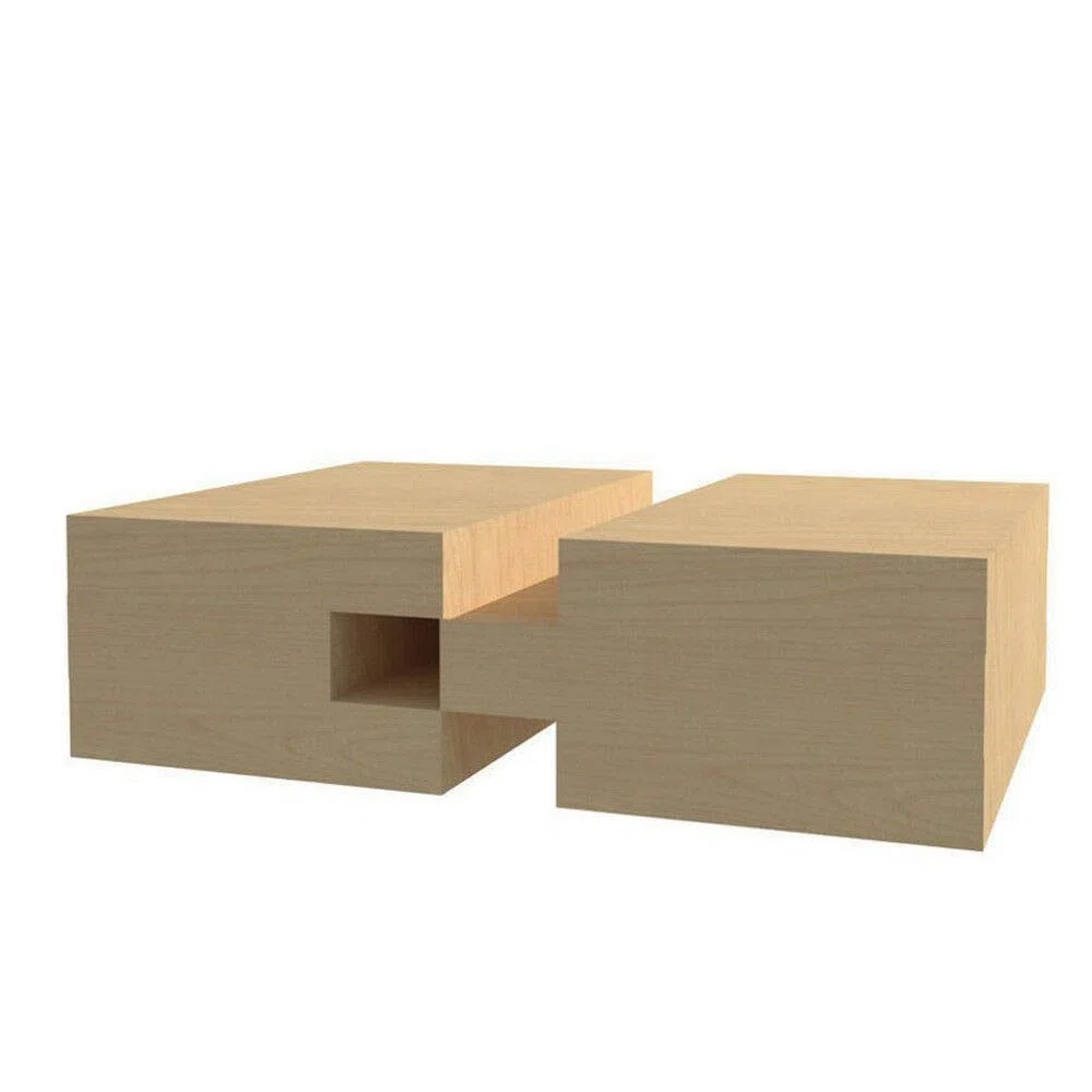 Nut- und Federfrässet 2-teiliges Schaft-Set mit Nut und Feder, 3 Zähne, verstellbar, T-Form, Holz Zapfenschneider für Holzbearbeitungswerkzeug, mehrfarbig