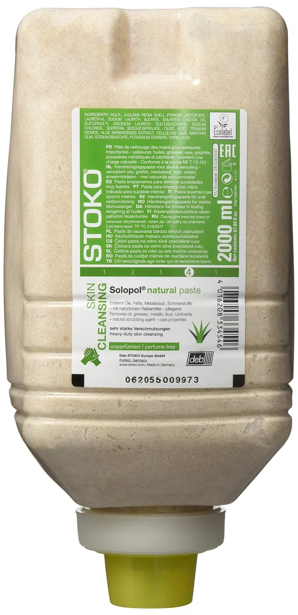 Deb Stoko 33456 Solopol natural unparfümiert Hautreinigung, 2000 mL