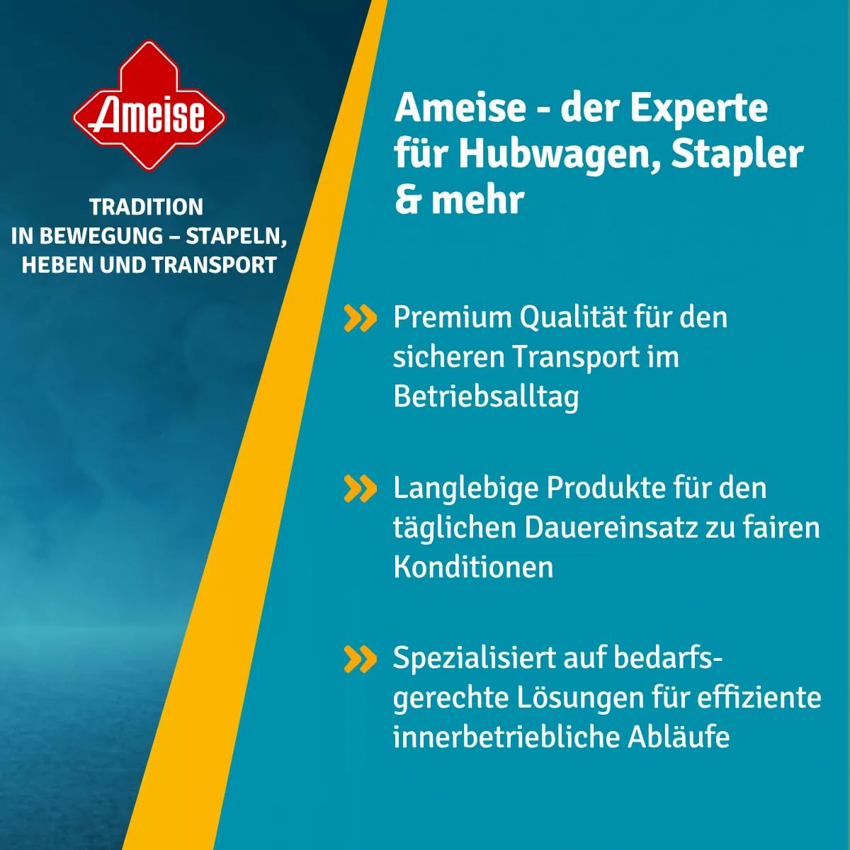 Ameise Scheren-Hubtischwagen LTT | 285-880 mm Hubbereich | 500 kg Tragkraft | 850x500 mm Plattform | Fahrbarer Hubtisch mit festem Bügel | Fußbetriebene Hydraulikpumpe | Stahl | Türkisblau