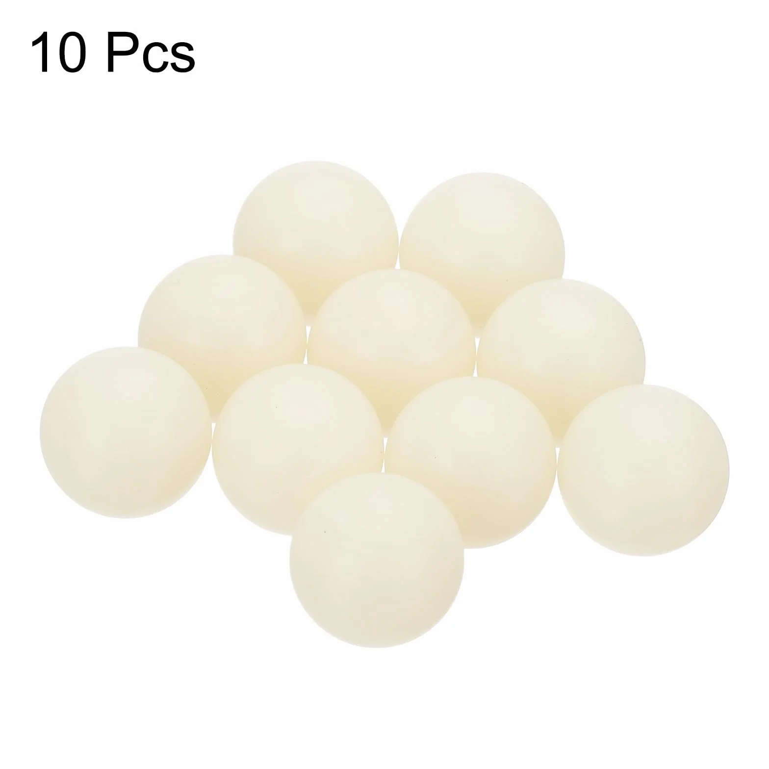 sourcing map Nylon-Kugellagerkugeln, 16 mm, poliert, solide Kugel, G2 Präzision, Weiß, 10 Stück