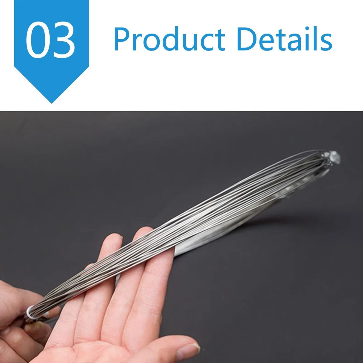 Elastischer Nitinol-Gedächtnisstahldraht, Nitinoldraht, vortrainierter Nitinol-Formgedächtnisdraht, geeignet for Standardteile, 1 Meter lang, Durchmesser: 0,3 mm(Diameter:0.3mm)