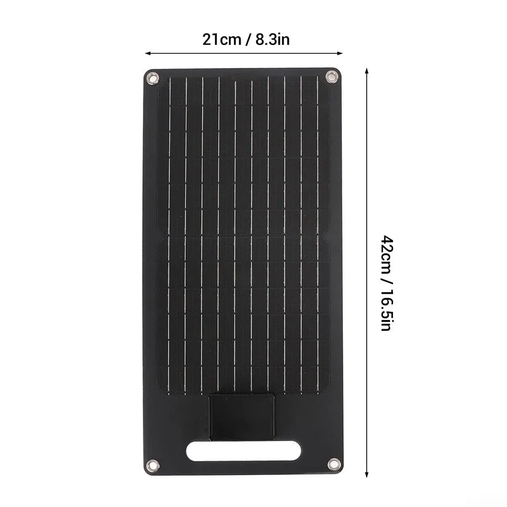 Leichtes, tragbares Solarmodul (40 W) mit Griff, perfekt für umweltfreundliche Energie in Wohnmobilen und Hauswirtschaftsräumen