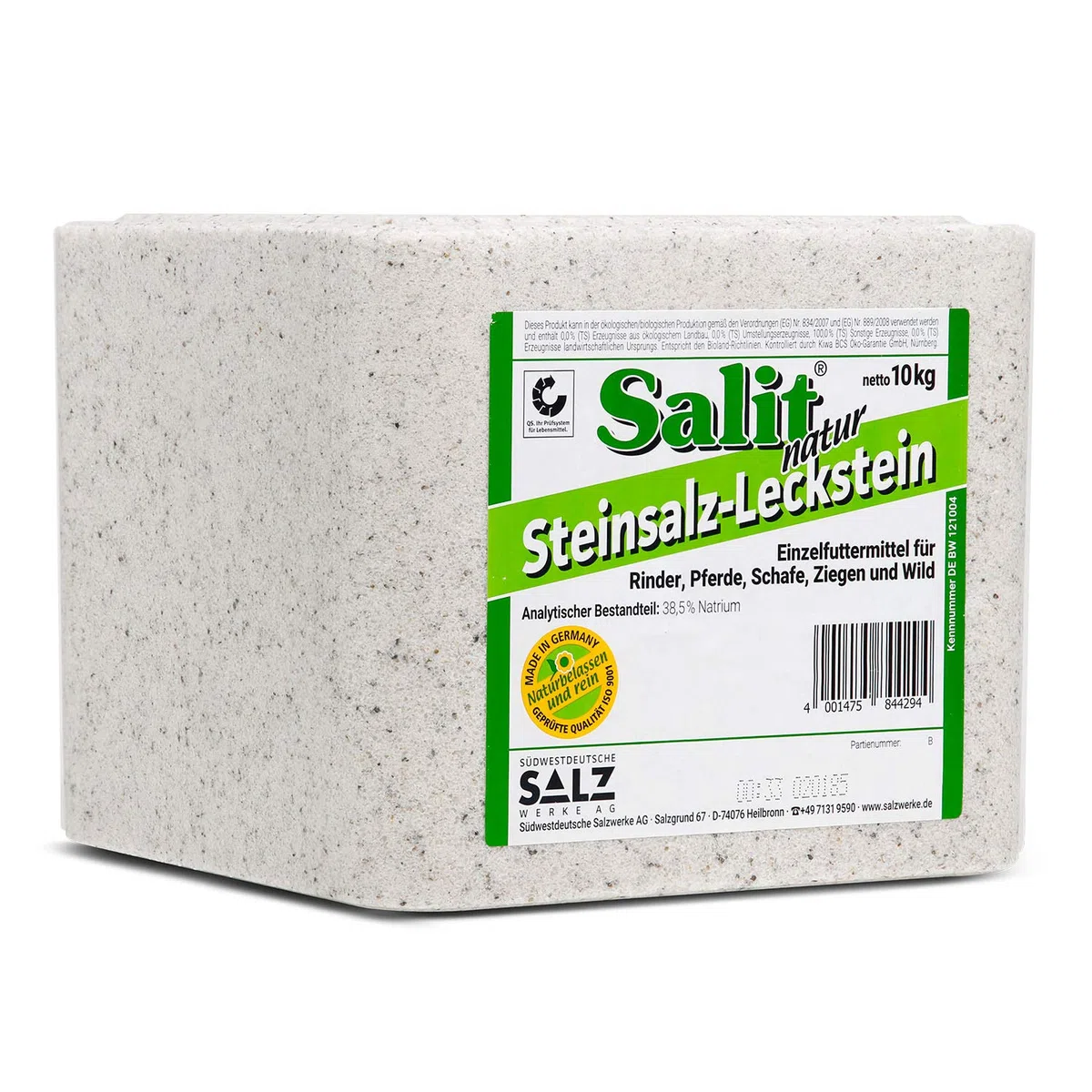 Salit Steinsalz Leckstein Natur 20kg