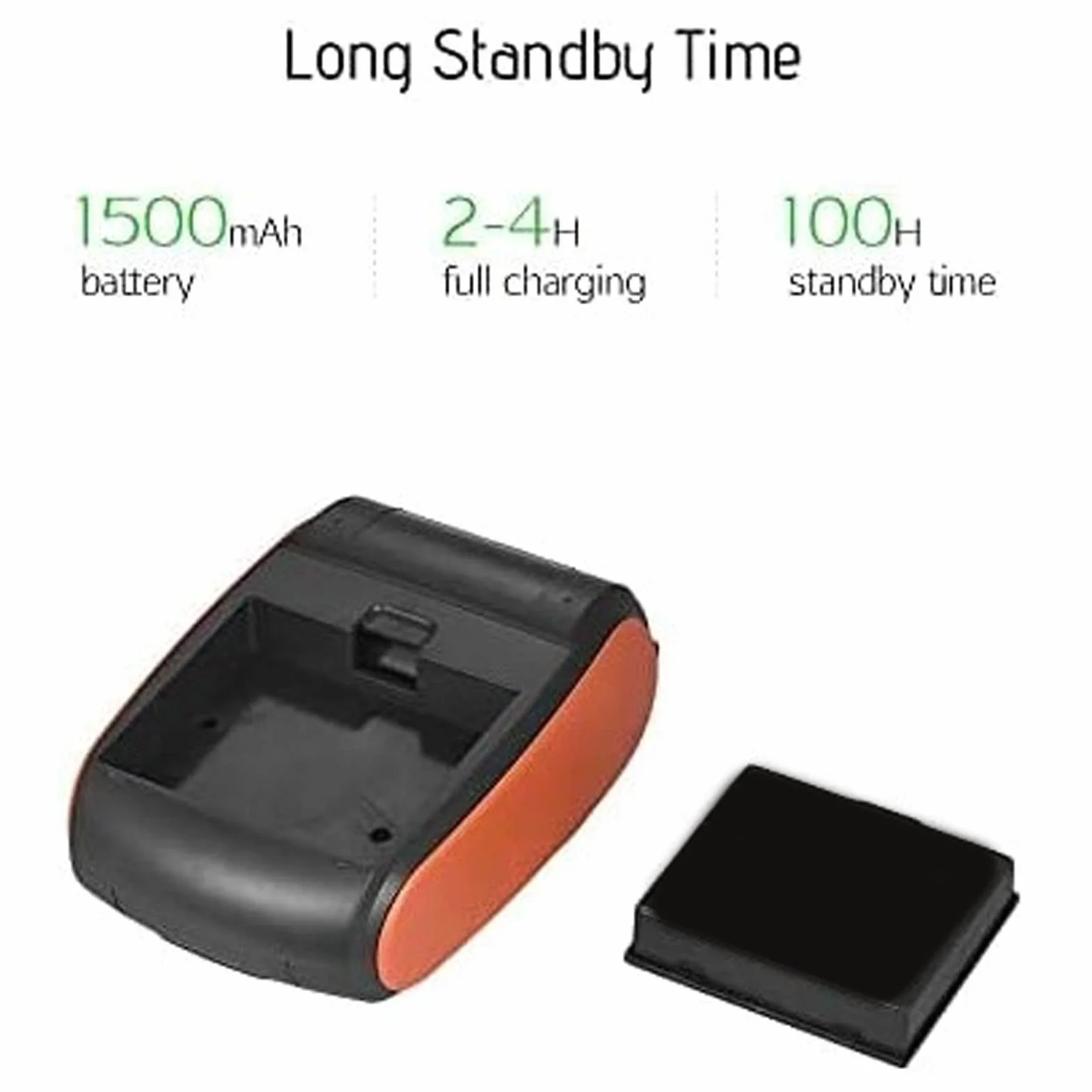 Bewinner Bluetooth-Belegdrucker, Tragbarer 58-mm-MiniPos-Drucker, Persönlicher Rechnungs-POS-Belegdrucker, Mobiler Kabelloser Thermodrucker für den Restaurantverkauf Im (Mit