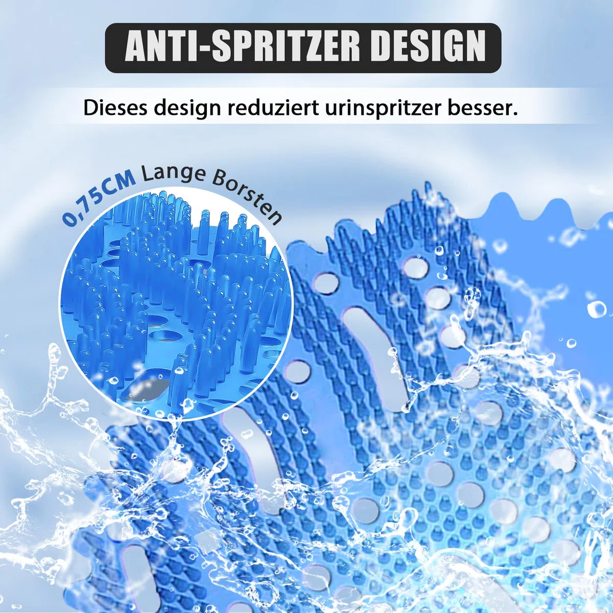 12 Urinalsieb Mit Duft, Spritzschutz, Lufterfrischer Einzeln Verpackt für WC, Gästebad, Bad, Öffentliche Toiletten - 4 Meeresbrise, 4 Zitrone, 4 Orange