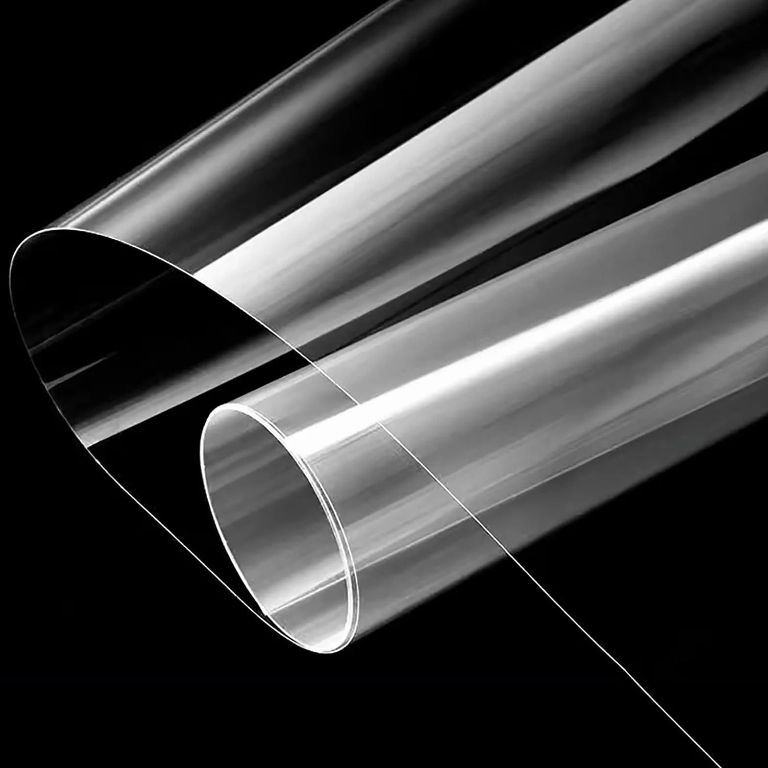 COYOUCO 0,3mm Klare PET-Folie Rolle, Polyester-Trennfolie, Hitzebeständige Isolierfolie, Kunststoffplatte 1/5/50m für Elektronik, DIY, Basteln,0.61x50m