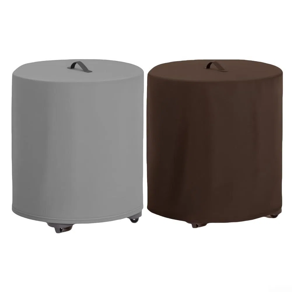 Staubsauger-Abdeckung für nasse und trockene Geschäfte, staub- und wasserabweisendes 210D-Oxford-Gewebe, verstellbarer Kordelzug für sicheren Sitz und praktischer Griff (Kaffeebraun 41 x 53 cm)